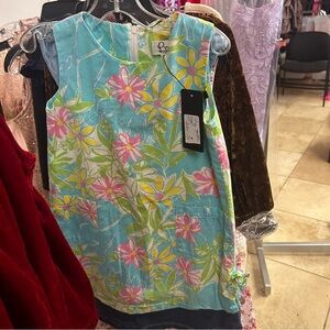Lilly Pulitzer Blue Floral Kids Dress
